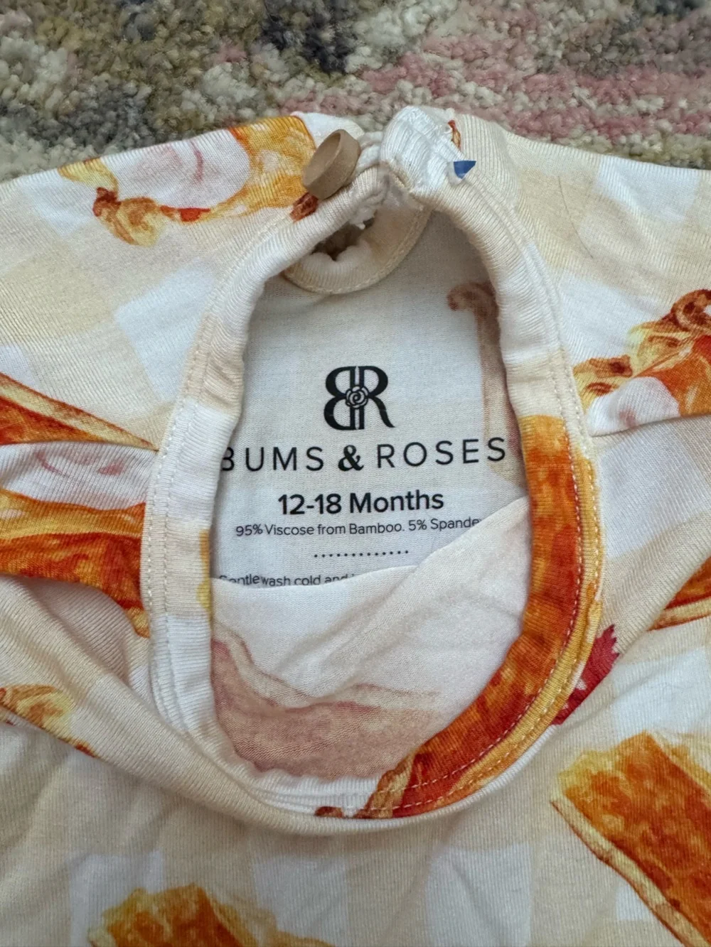 Bums and roses long sleeve ruffle dress